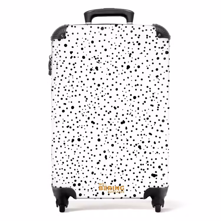 Suitcase - Black dots over a white background — 1
