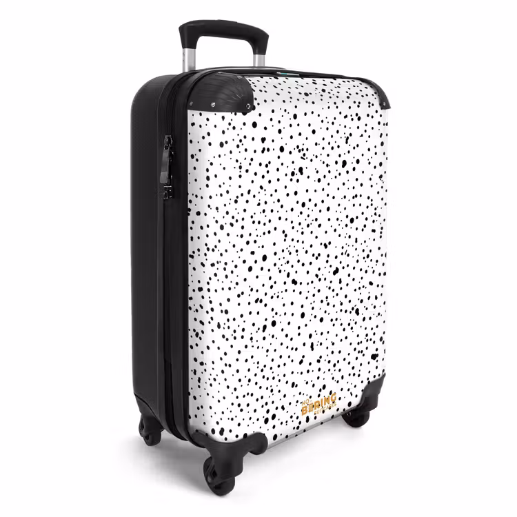 Suitcase - Black dots over a white background — 2
