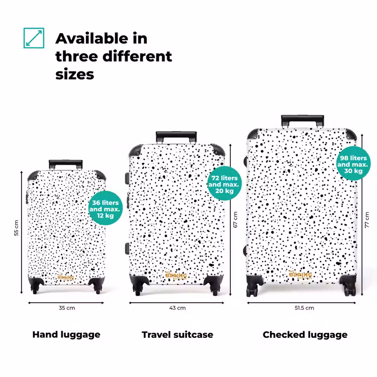 Suitcase - Black dots over a white background — 3