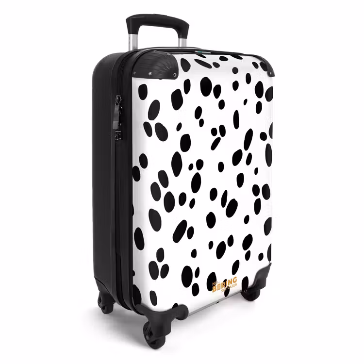 Suitcase - Black ovals over a white background — 2