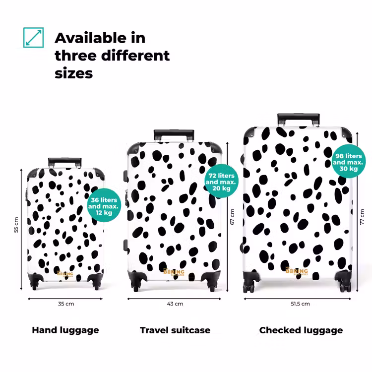 Suitcase - Black ovals over a white background — 3