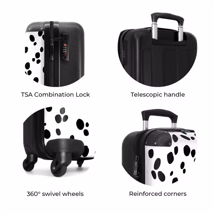 Suitcase - Black ovals over a white background — 8