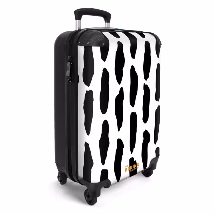 Suitcase - Black shapes on a white background — 2