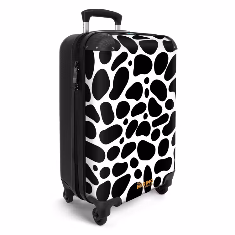 Suitcase - Black spots over a white background — 2