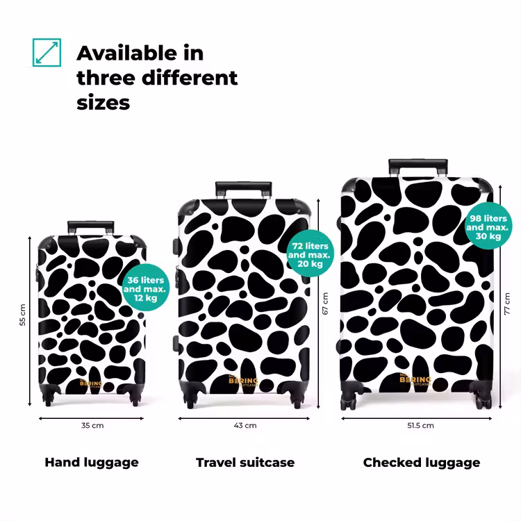Suitcase - Black spots over a white background — 3