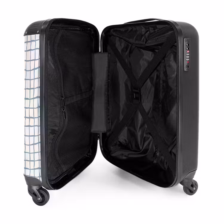Suitcase - Hand-drawn blue grid with soft corners — 4