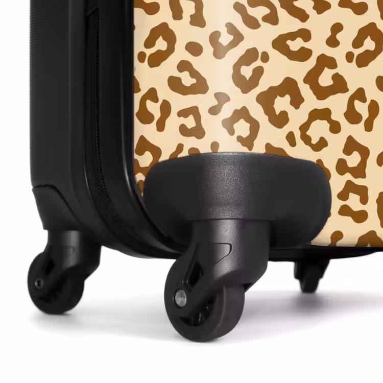 Suitcase - Light brown leopard pattern — 6