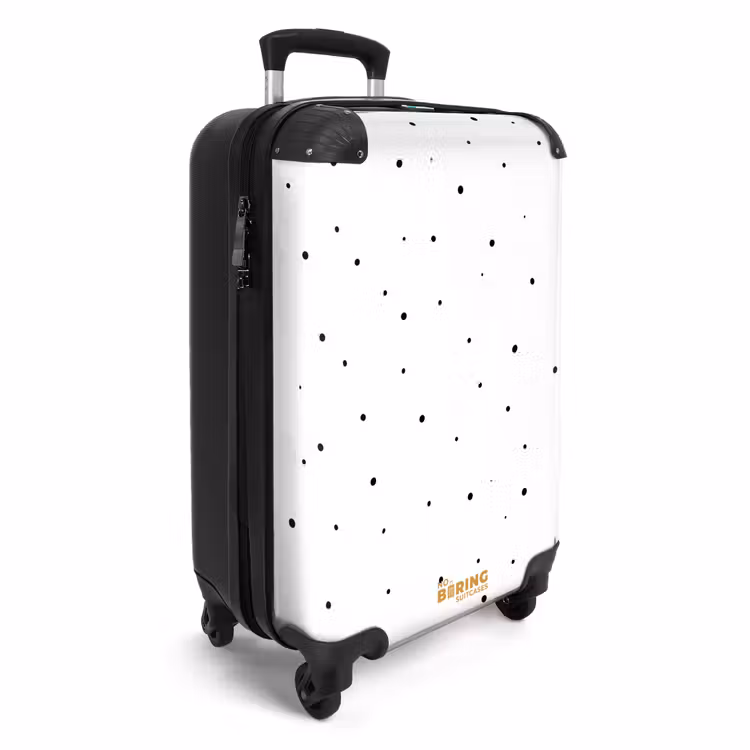 Suitcase - Minimalist dotted field — 2