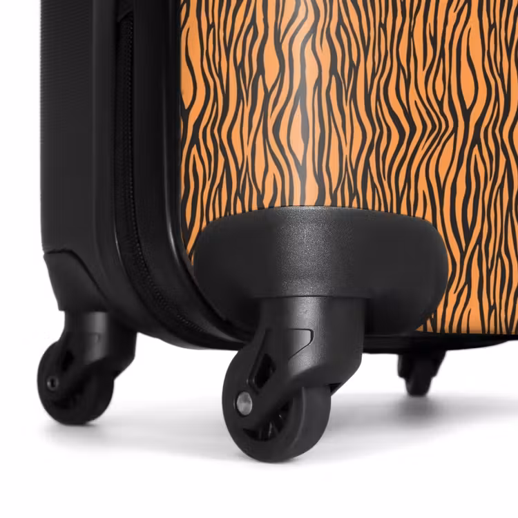 Suitcase - Orange tiger stripe pattern — 6