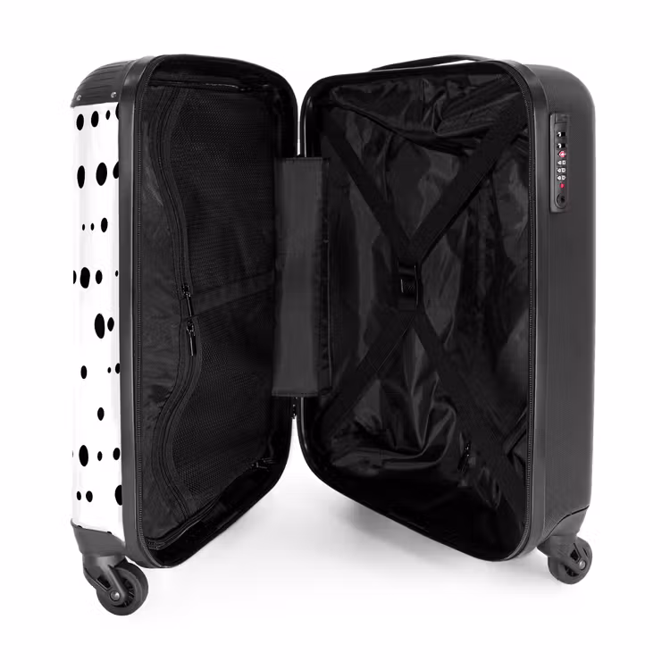 Suitcase - Organic black dots on white background — 5