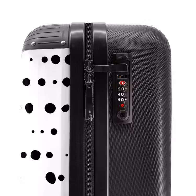 Suitcase - Organic black dots on white background — 6