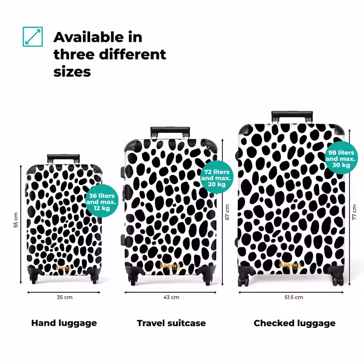 Suitcase - Organically scattered ovals over a white floor plan — 3