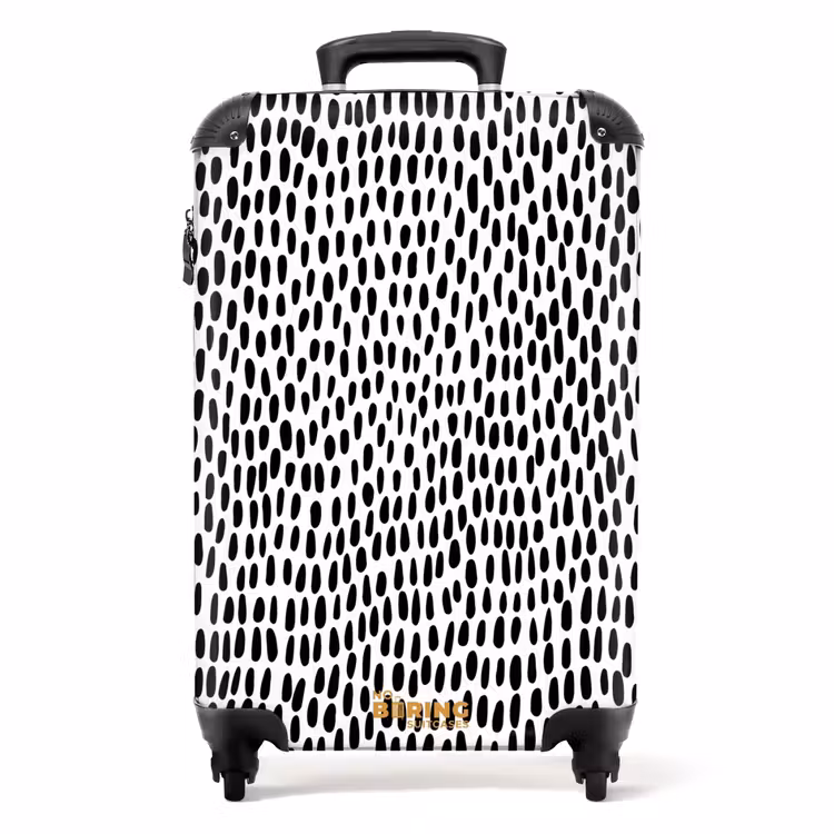 Suitcase - Oval dots on white background — 1
