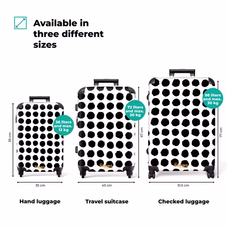 Suitcase - Rough dots in grid form — 3
