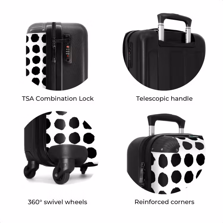 Suitcase - Rough dots in grid form — 8