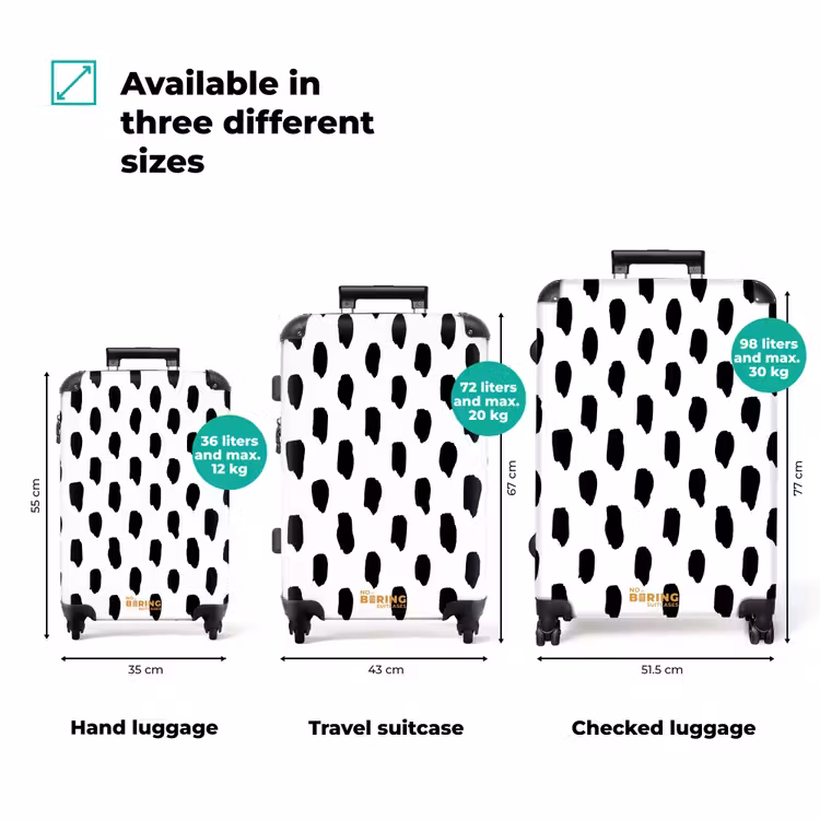 Suitcase - Vertical spots on a white background — 3