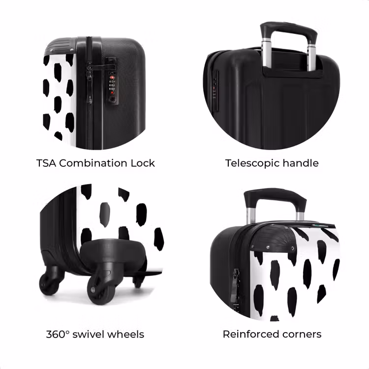 Suitcase - Vertical spots on a white background — 8