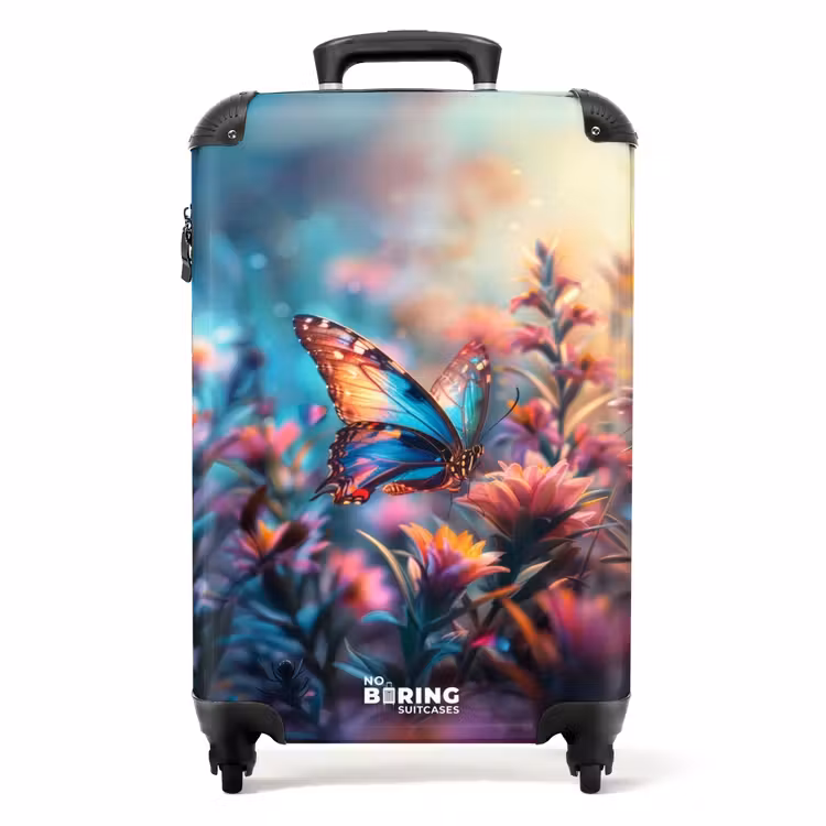 Suitcase - Butterfly flowers — 1