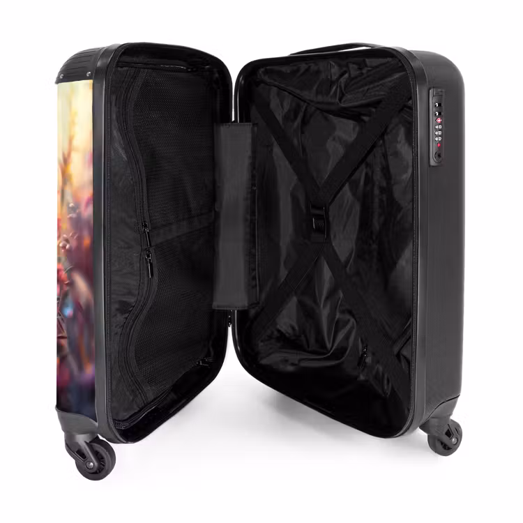 Suitcase - Butterfly flowers — 4