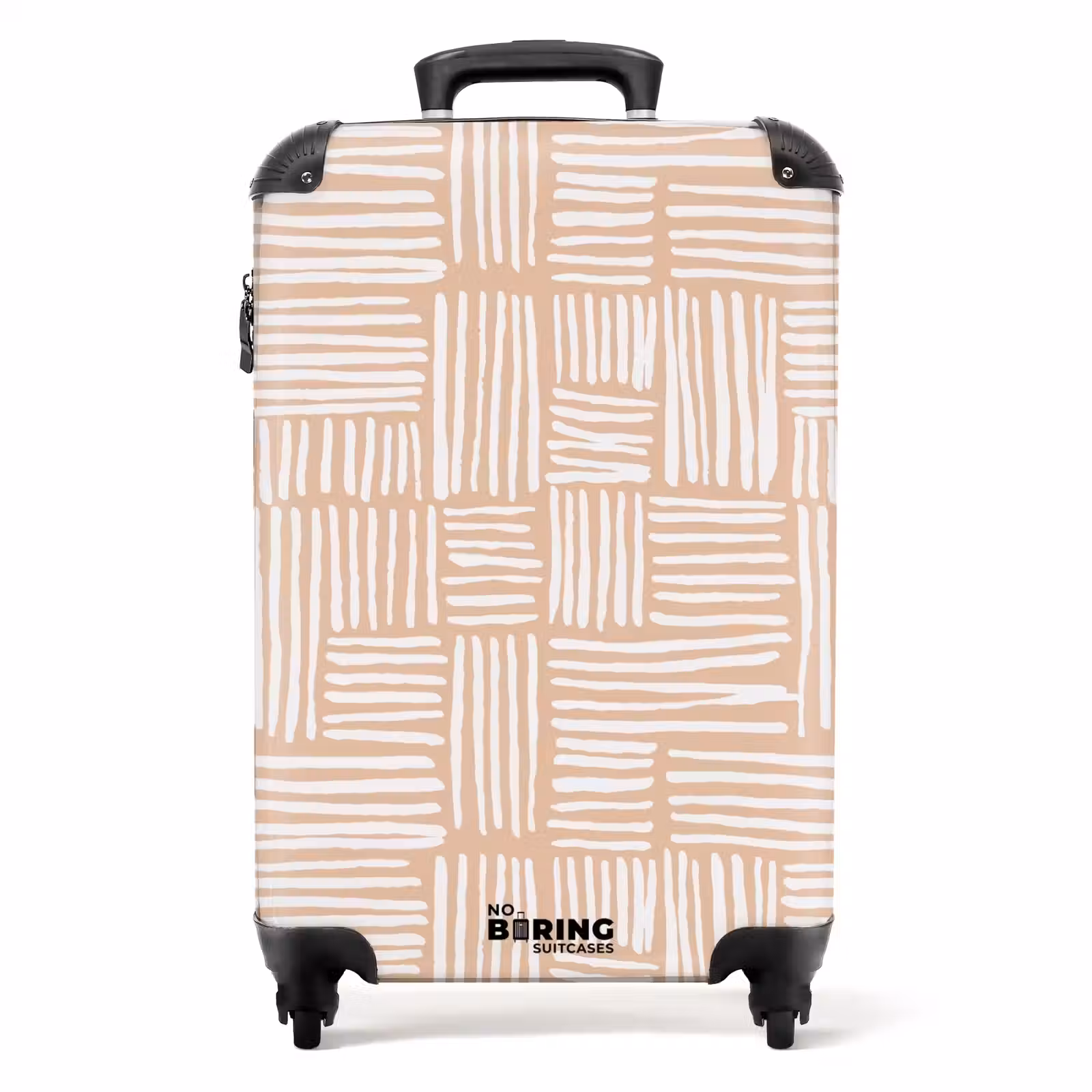 Suitcase - Checkered blocks with white brushstrokes — 1