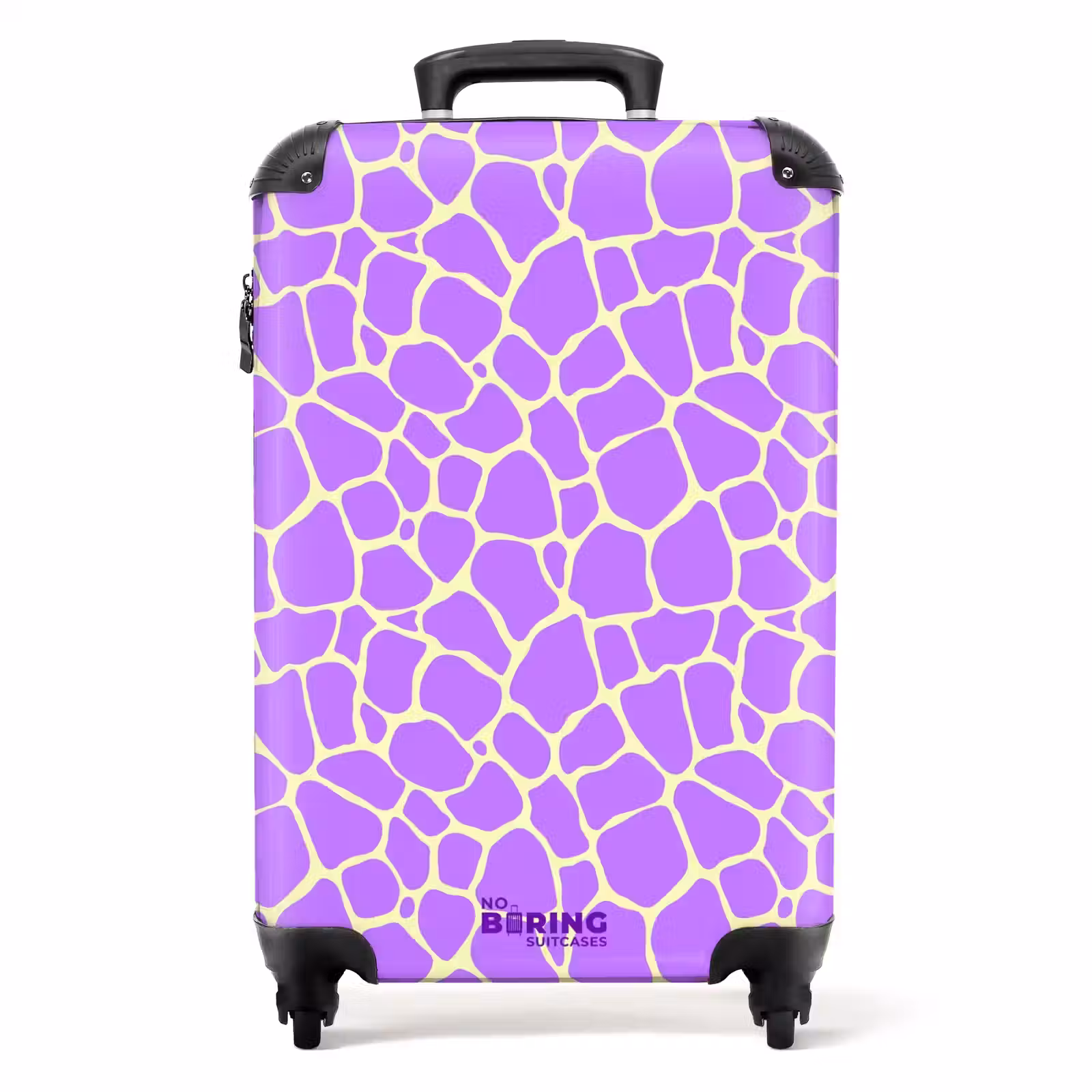 Suitcase - Giraffe print in lavender — 1