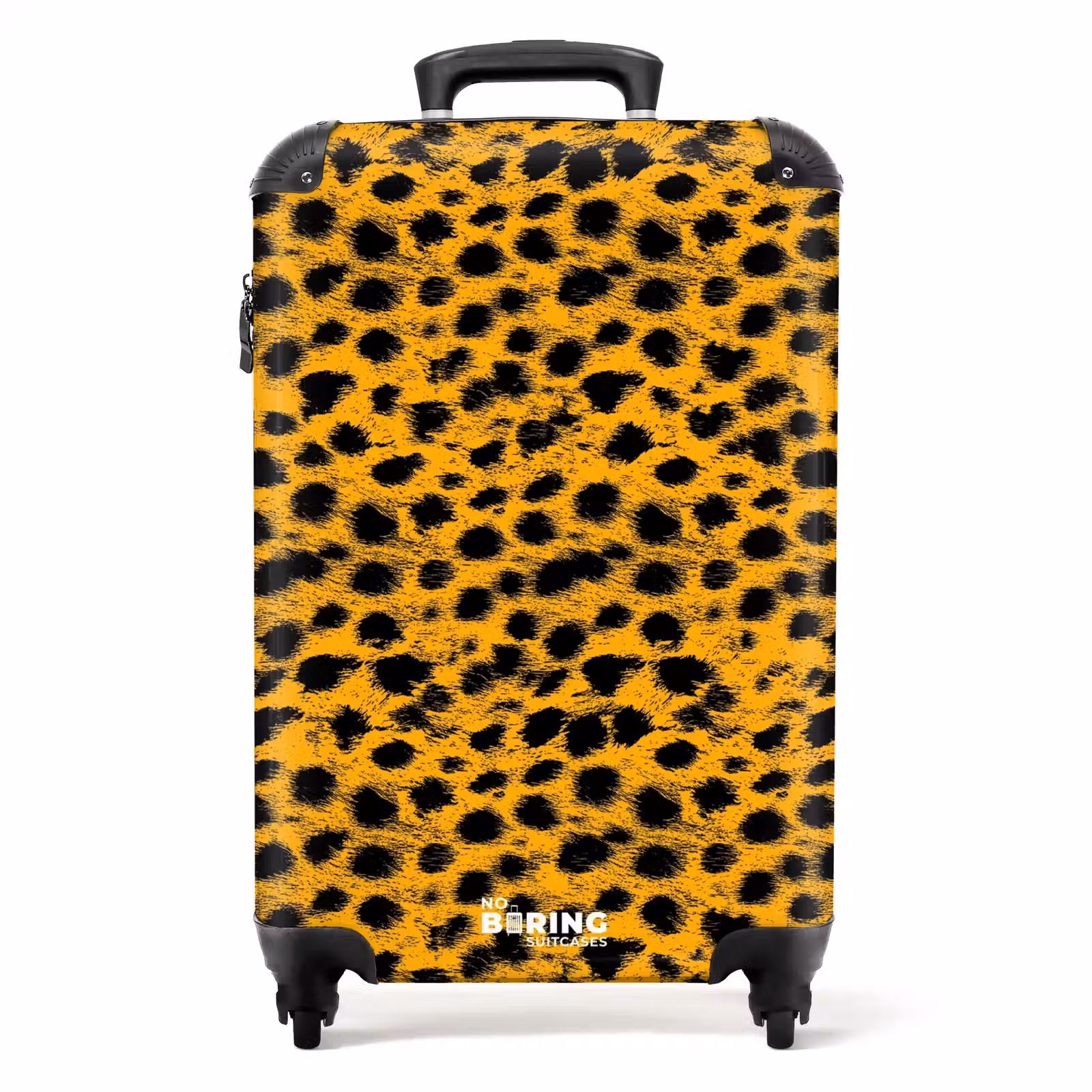 Suitcase - Golden yellow panther print — 1