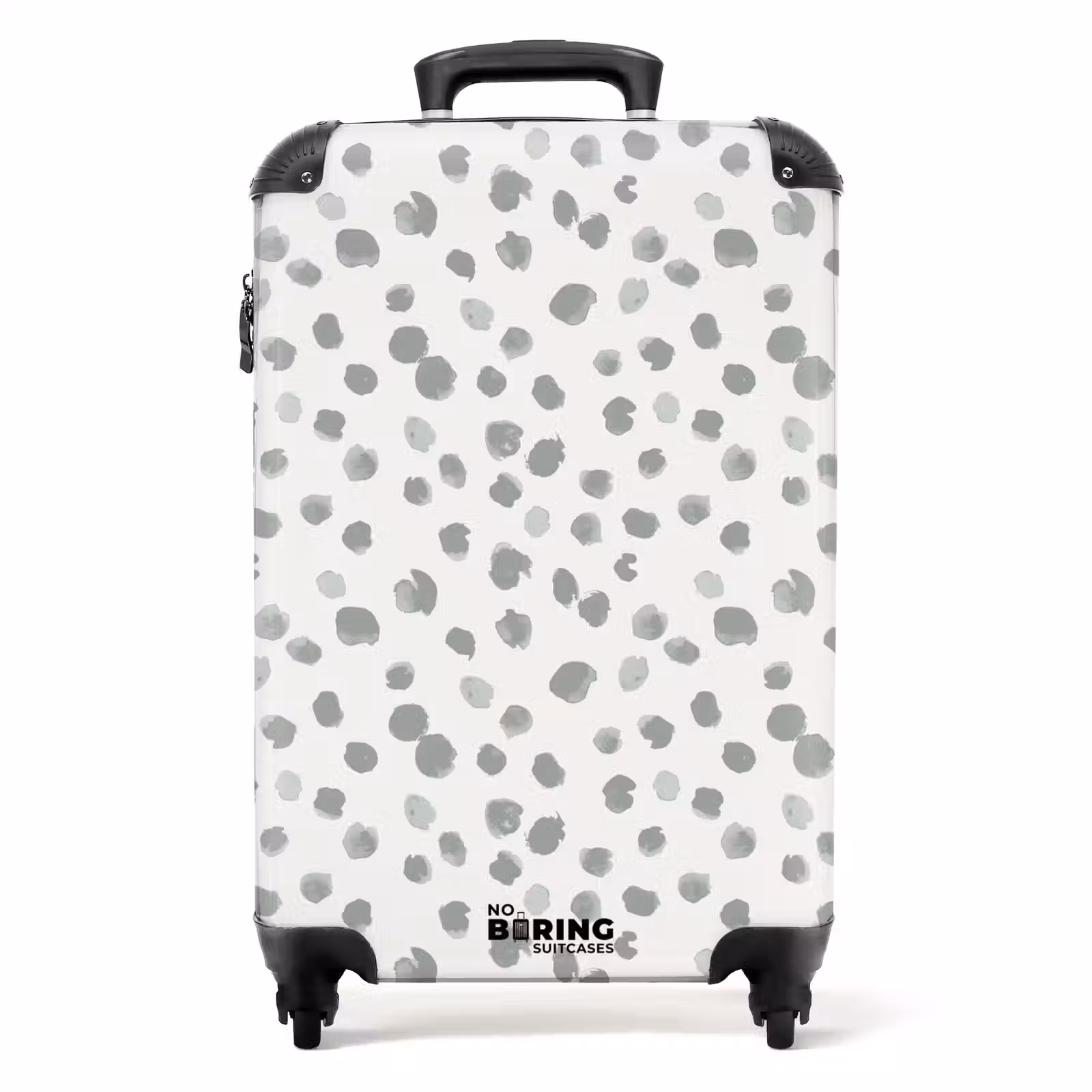 Suitcase - Gray paint splashes on an off-white — 1