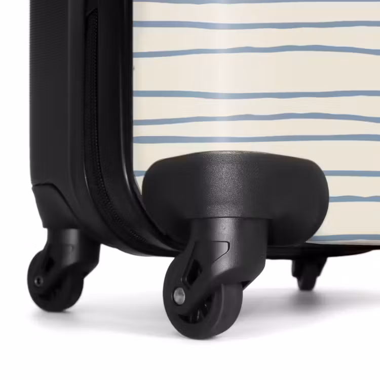 Suitcase - Blue hand-drawn stripes — 6