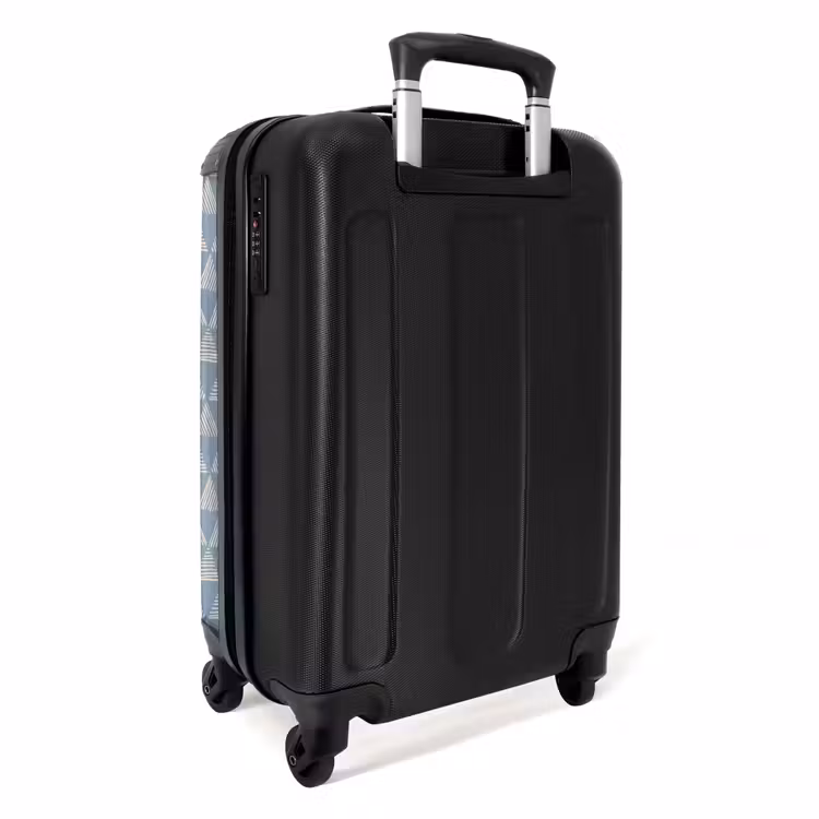Suitcase - Blue triangles pattern — 3