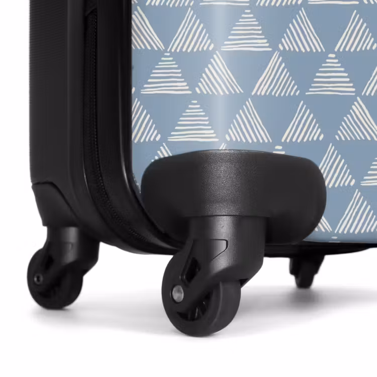 Suitcase - Blue triangles pattern — 6