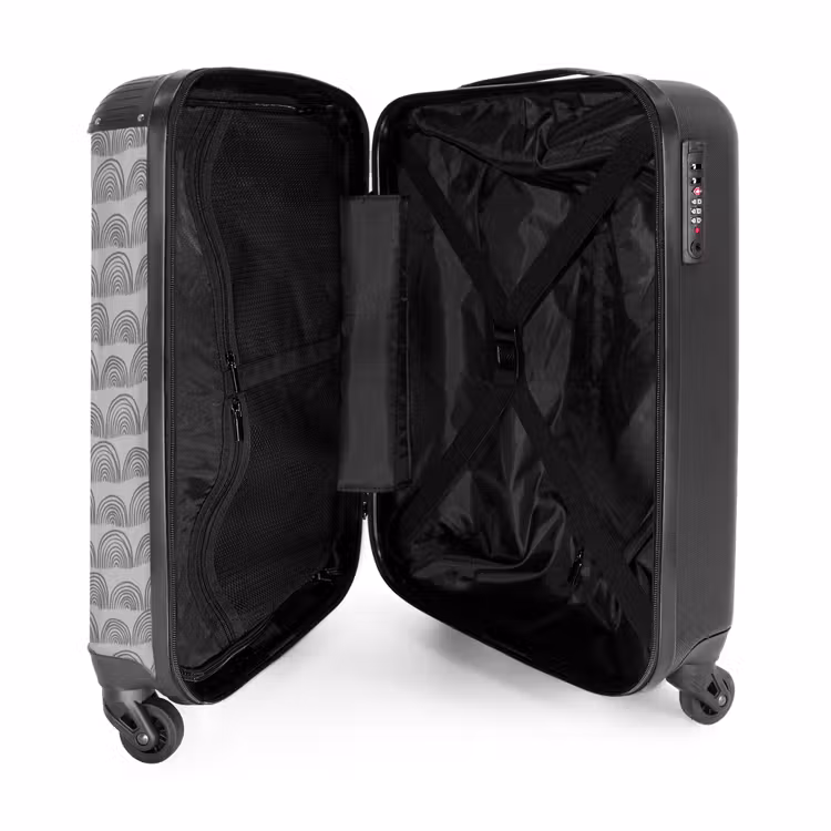 Suitcase - Dark gray semicircles — 4