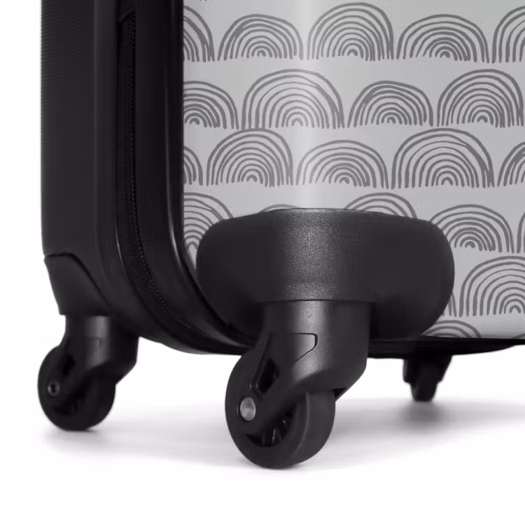Suitcase - Dark gray semicircles — 6