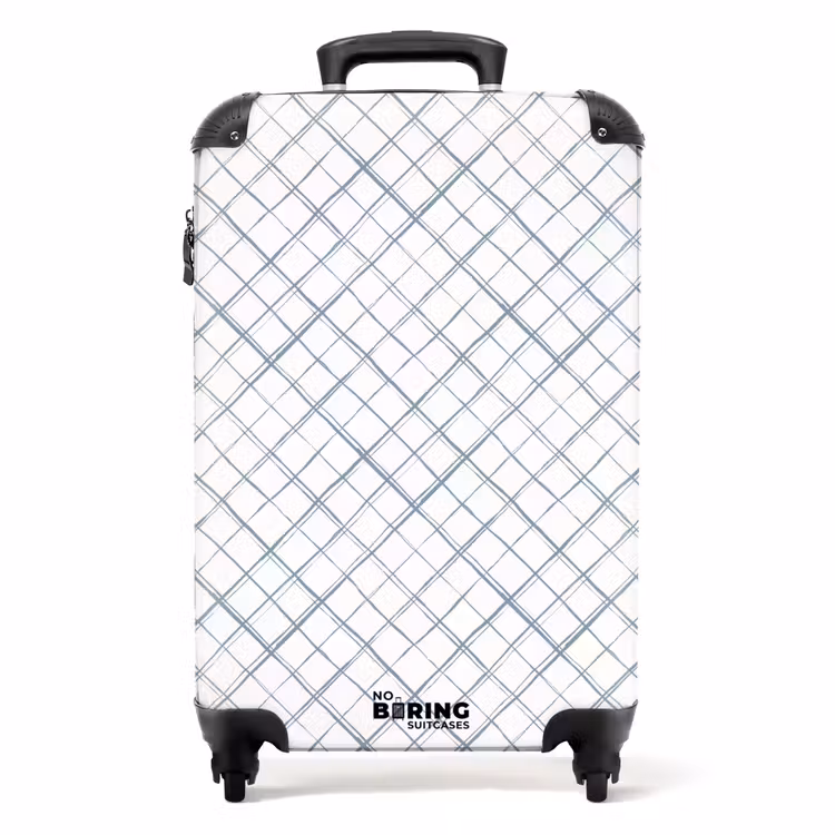 Suitcase - Diagonally intersecting lines on a white surface — 1