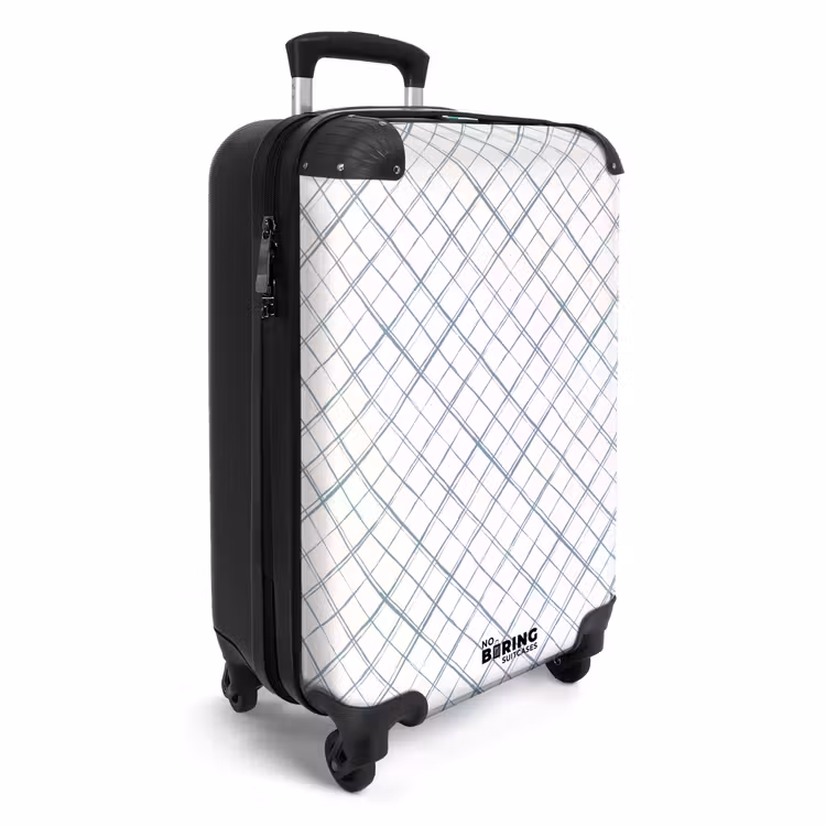 Suitcase - Diagonally intersecting lines on a white surface — 2