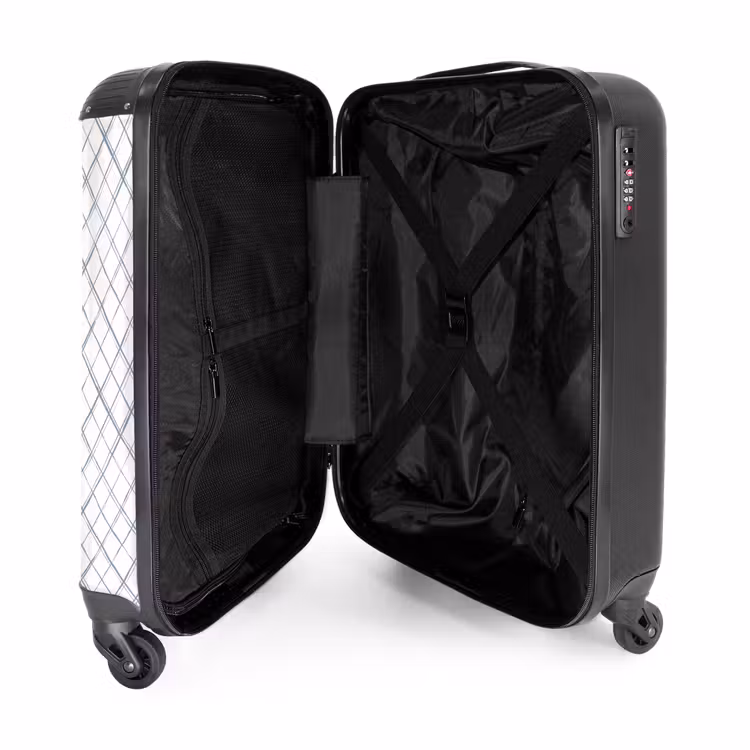 Suitcase - Diagonally intersecting lines on a white surface — 4
