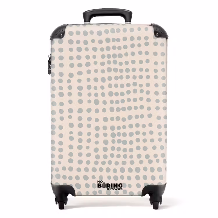 Suitcase - Gray-blue dots — 1