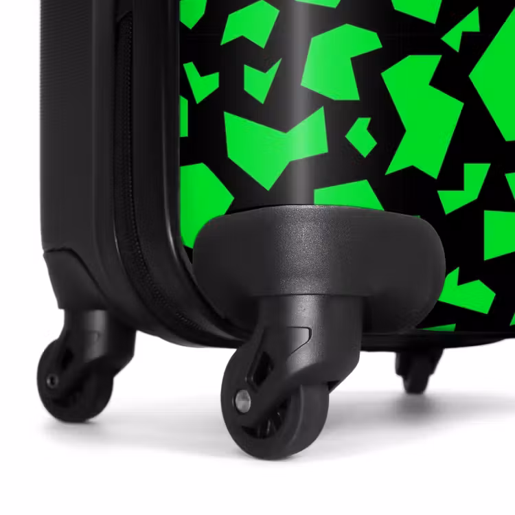 Suitcase - Green fragments on black — 6