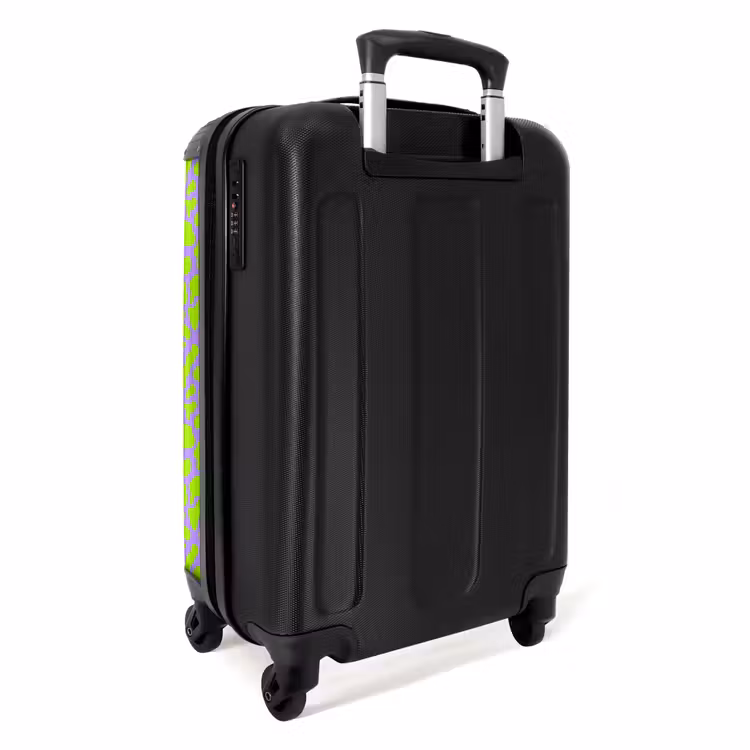 Suitcase - Lime stains on lavender background — 3