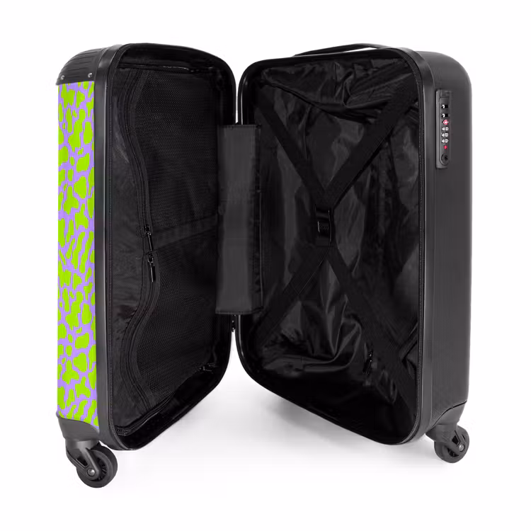 Suitcase - Lime stains on lavender background — 4