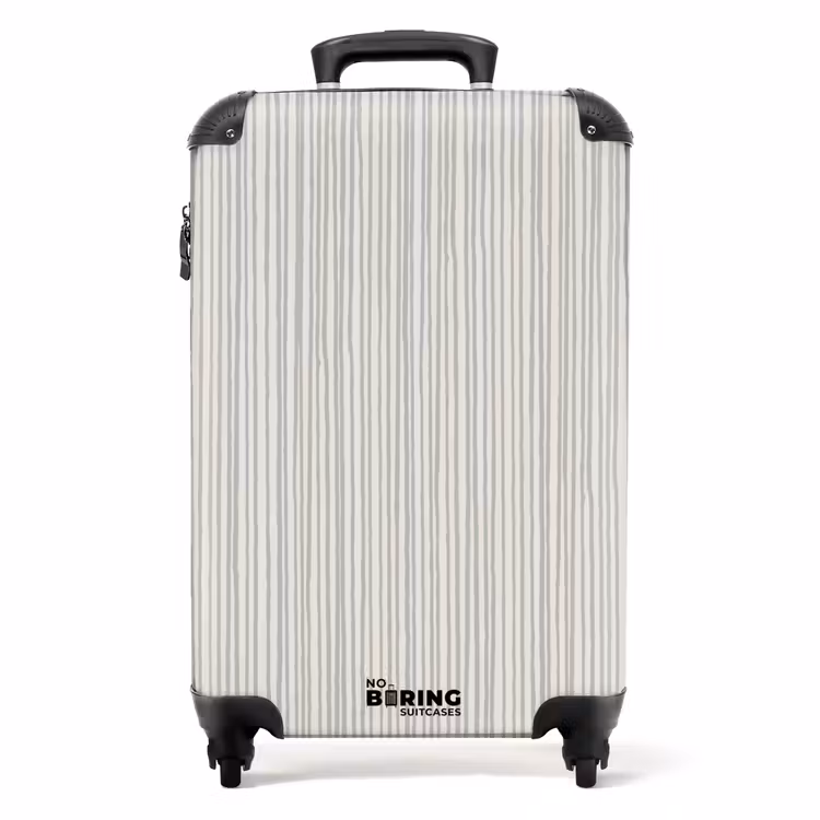 Suitcase - Paint stripes in blue-gray — 1