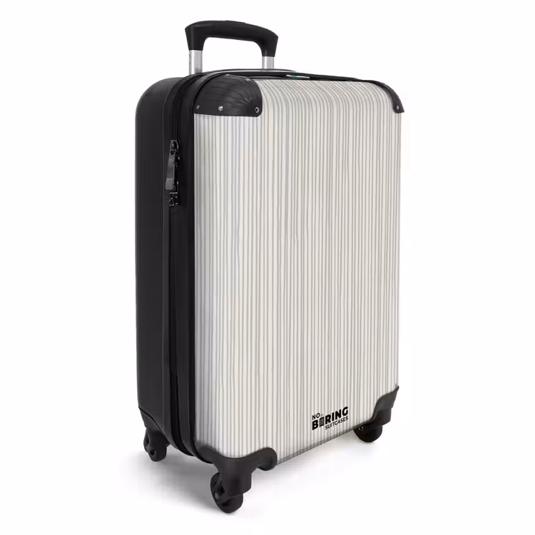Suitcase - Paint stripes in blue-gray — 2