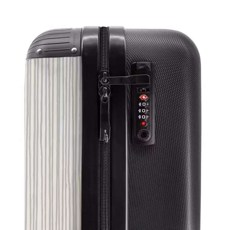 Suitcase - Paint stripes in blue-gray — 5