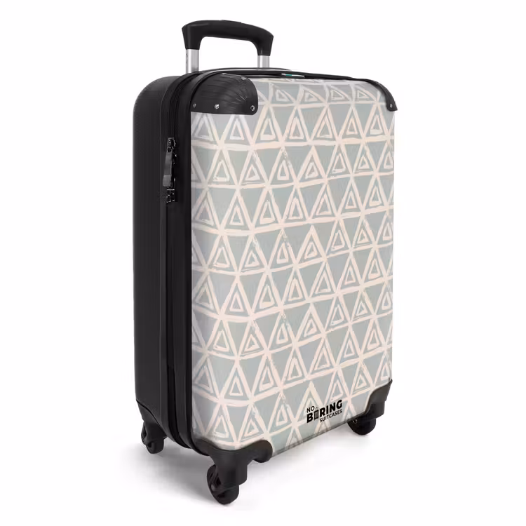 Suitcase - Repeating triangle structure in pastel — 2