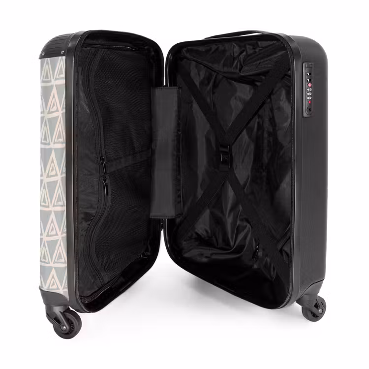 Suitcase - Repeating triangle structure in pastel — 4