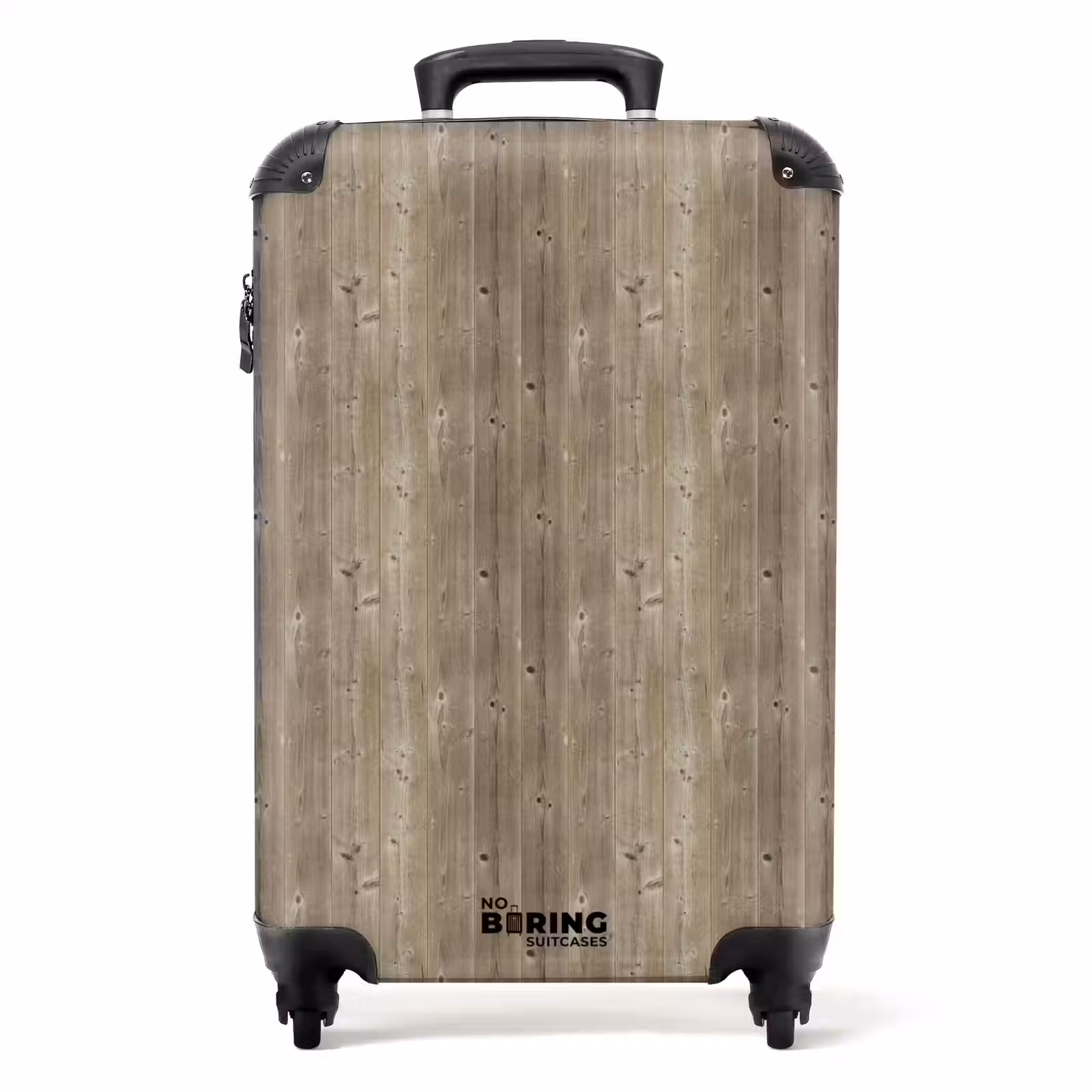 Suitcase - Grayed spruce with rough texture — 1