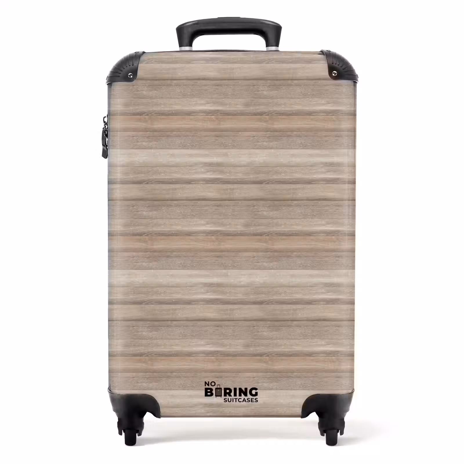 Suitcase - Light wood planks with horizontal grain — 1
