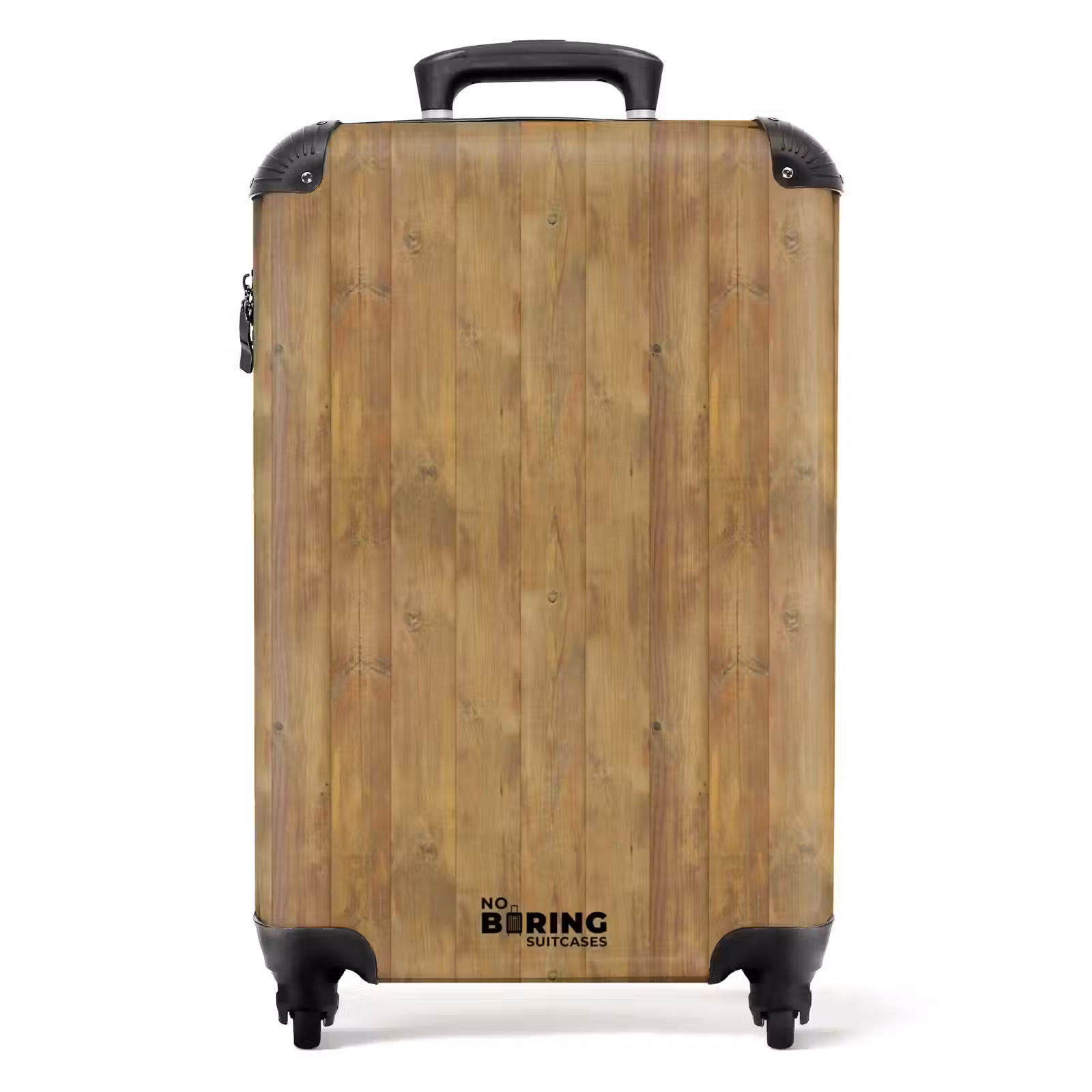 Suitcase - Light yellow wood planks with red accents and knots — 1