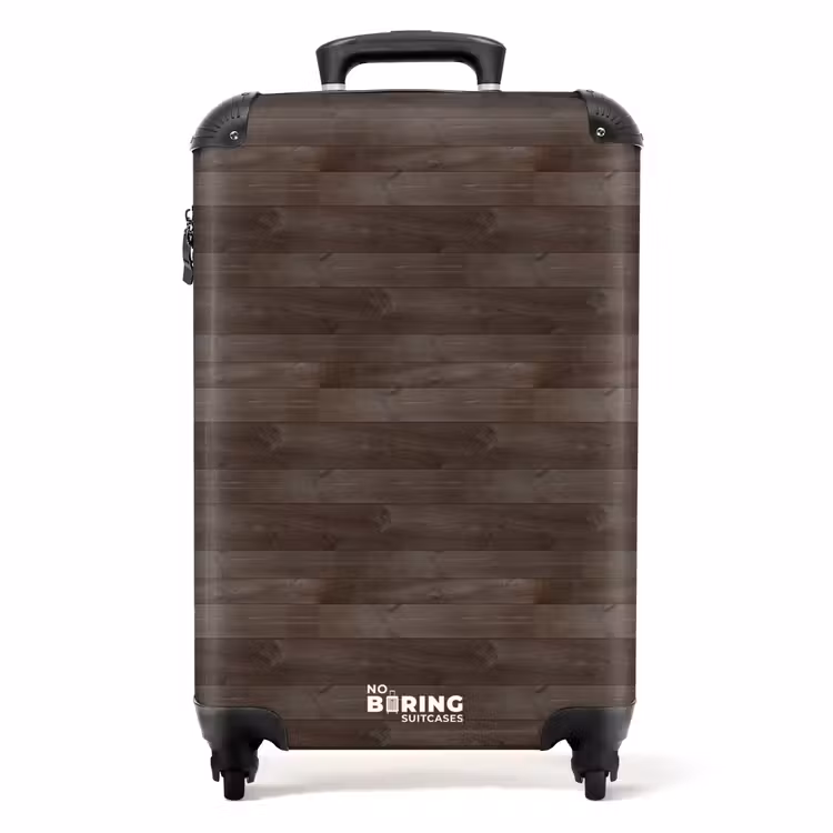 Suitcase - Dark wood texture — 1
