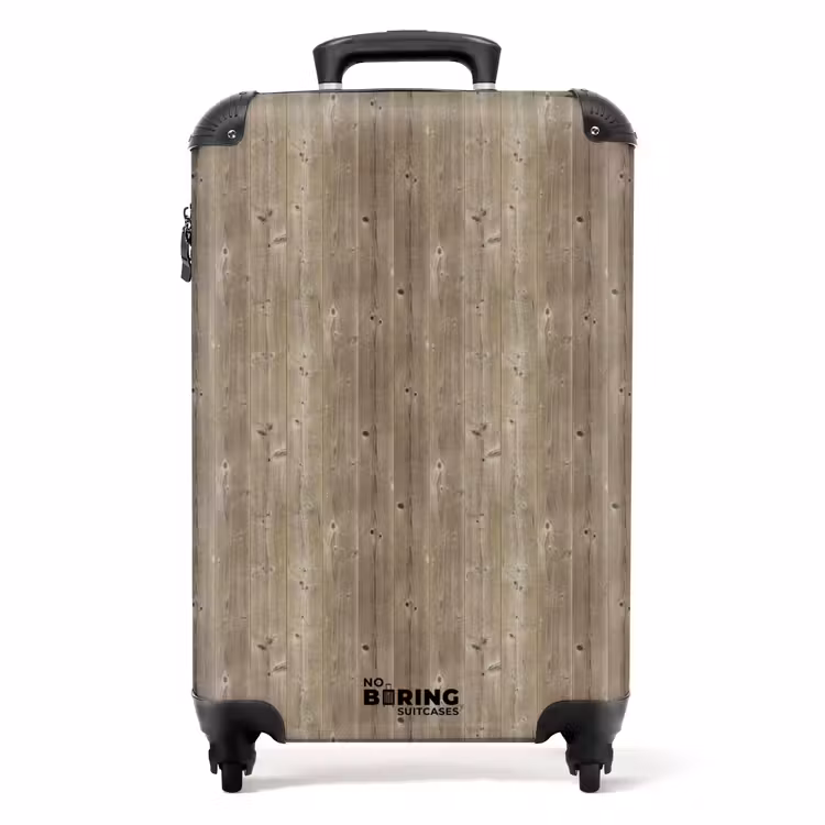 Suitcase - Grayed spruce with rough texture — 1