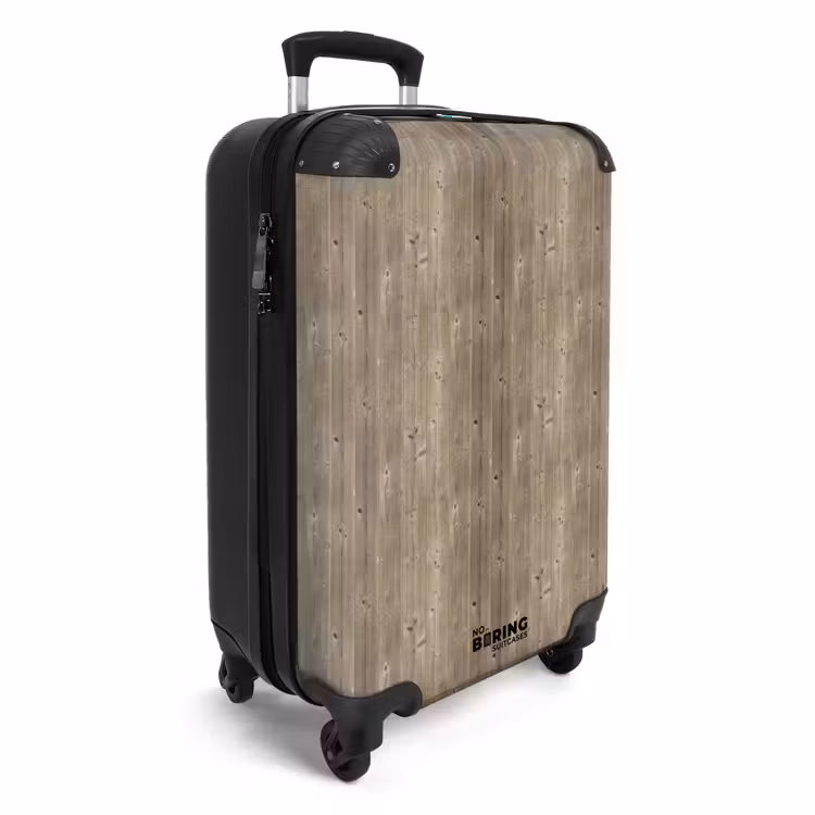 Suitcase - Grayed spruce with rough texture — 2